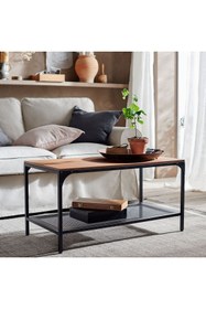 Resim IKEA orta sehpa, siyah, 90x47 cm 