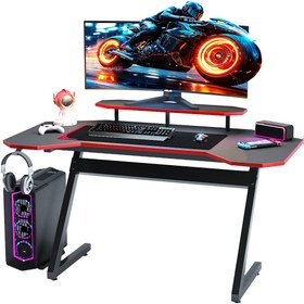 Resim Mobitopya Profesyonel Oyuncu Masası - RGB LEDLİ - Bilgisayar Masası - Gamer - Çalışma Masası - 140*75*70 cm 
