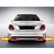 Resim W205 2014- Egzoz Uç Nikelaj Set Oem No: 2058852221 / 2058852321 