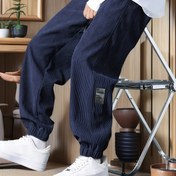 Resim Erkeklerin Günlük Sporlu Jogger'ları - Belin Çekmeşeli, Esnek Olmayan Kumaş, Yürüyüş, Bisiklet, Balıkçılık ve Günlük Giyim için Dar Kesim - Zeytin Yeşili, Ayarlanabilir Rahat Pantolon|Günlük Stil Jogger'lar|Esnek Olmayan Malzeme 