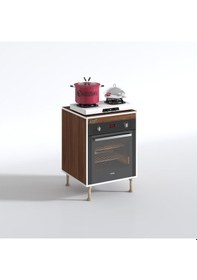 Resim Kenzlife Ankastre Modülü Kabini Pança Tantra Cvz 89-81 60 56 Fırın Ocak Dolabı Ayarlı Ayaklı Üstü Kapalı 