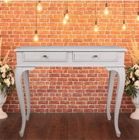 Resim ROYS AHŞAP Ahşap 120 Cm Çekmeceli Gri Eskitme Dresuar 