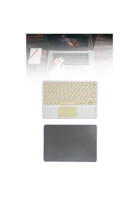 Resim Touchpad Tüm Cihazlara Uyumlu Bluetooth Klavye Touchpad Slim Kablosuz Wifi Q Klavye - Lisinya 49452229 