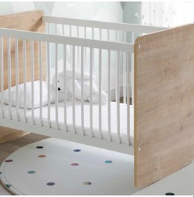 Resim Babywhen Pratik Kademeli Sallanır Beşik 60x120 Ahşap 
