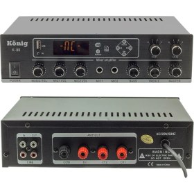 Resim König K-80 - 2 Bölgeli 80 Watt Hat Trafolu Stereo Amfi 