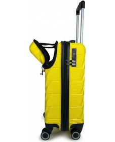 Resim Vegmann Avalon Laptop Bölmeli Pp Kırılmaz Sarı Kabin Boy Valiz Sarı 