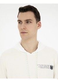 Resim Pierre Cardin Erkek Ekru Sweatshirt 50282265-vr019 Ekru 
