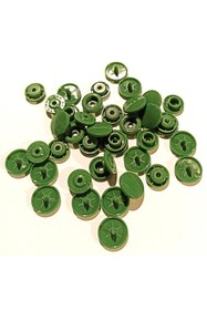 Resim Celines Wonders Kalite Garantili T5=12,5 Mm Kapaklı Çıtçıt, 10 Takım, Plastik, Çıt Çıt, Haki Yeşil 