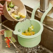 Resim 1 adet/4 adet Otomatik Temizleme İtme Tipi Lavabo Filtre Sepeti, Çok Fonksiyonlu Asılı ve Ayrılmış Düğme Drenaj ve Depolama Tasarımı, Otomatik Gıda Atık Drenaj Sepeti, Mutfak ve Banyo Depolama, Ayrılabilir, Kolay Kurulum ve Çıkarma 