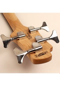 Resim Cort Ab4Pjopw Bas Gitar Actıon Double Cutaway Open Pore Ceviz 