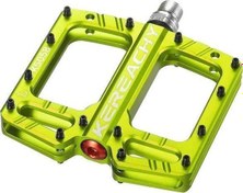 Resim Kereachy 3 Rulmanlı Ultralight Alüminyum Alaşımlı Mtb Bmx Geniş Platform Bisiklet Pedalı Yeşil 
