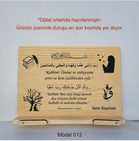 Resim Münzevi Masaüstü Ahşap Rahle/tablet/kitap Tutucu-model013 
