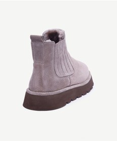 Resim Yargıcı Deri Lastikli İçi Kürklü Bot 25kkay4012x 025 Vizon 