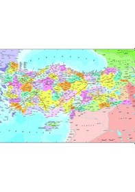 Resim Puzmooyuncak Anatolian 260 Parça Puzzle Türkiye Siyasi Haritası 