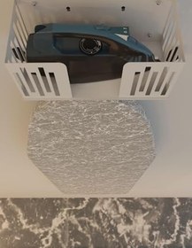 Resim Risingmaber Beyaz Duvara Monte Ütü ve Ütü Masası Tutucu, Organizer, Ütü ve Ütü Masası Askısı MT111B 