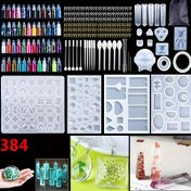 Resim Kuyumculuk için Temel Epoksi Reçine Döküm Kalıbı Seti, Küpe, Kolye ve Anahtarlık Yapımı İçin DIY Takı Kalıbı, Küçük Reçine Kalıp Seti, Hediye Paketleme Tatil Hediyeleri 