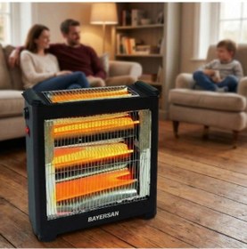 Resim Diğer Şömine Tipi Isıtıcı Soba 2400w Renkli 