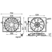 Resim Mahle FAN KOMPLE ( BMW E60-E61-E63-E64-E65-E66 / M54-N52-N62 ) 