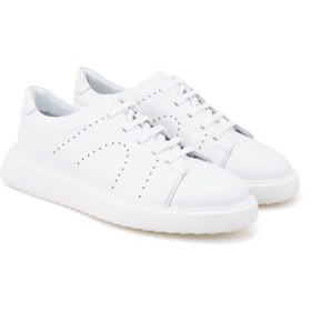 Resim Desa Parker Beyaz Erkek Deri Spor Ayakkabı 