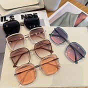 Resim Oval Yüzler İçin Moda Dikdörtgen Metal Çerçeveli Kadın Dekoratif Gözlükleri, PC Lens, Siyah Beyaz Mavi Pembe Kahverengi 