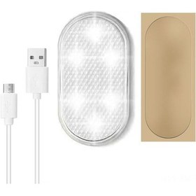 Resim Ximistore9 Araç İçi Dokunmatik Kontrollü Usb Şarjlı Rgb Led Aydınlatma Lambası 