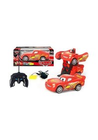 Resim Oyuncak Uzaktan Kumandalı Robota Dönüşen Şimşek Mcqueen Şarjlı 
