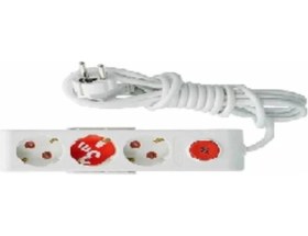 Resim Şok Korumalı Mutlusan 1,5 Mt Kablolu Anahtarlı 3lü Diğer 