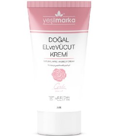 Resim Yeşilmarka Doğal El ve Vücut Kremi Gül 75 ML 