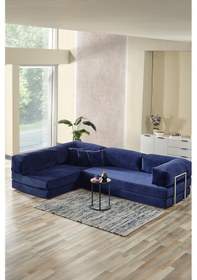 Resim Legom Petek Aktivite Koltuğu Yatak Olabilen Çok Amaçlı Kanepe L Koltuk Mavi Mavi 