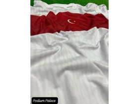 Resim Türkiye Euro 2024 Isimsiz Beyaz Çocuk Forması 4'lü Set (White) Zyn 