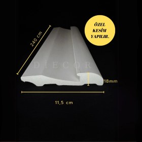 Resim Diecor Dekoratif Boyanabilir 1 Adet 11,5 cm Ledli Süpürgelik 
