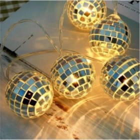 Resim Star Global Mini Dekoratif Disko Topu Süsleme 10LU LED Pilli 