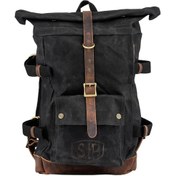 Resim Sırt Çantası Mumlu Kanvas *Siyah* / SIP 