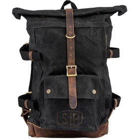 Resim Sırt Çantası Mumlu Kanvas *Siyah* / SIP 