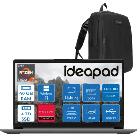 Resim Lenovo Ideapad 1 15ALC7 Amd Ryzen 7 5700U 40GB 4tb SSD Amd Radeon Graphics Windows 11 Home 15.6" Fullhd Taşınabilir Bilgisayar Gri 82R400R4TRH25 + Zetta Çanta 