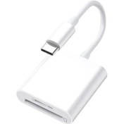 Resim Springsun Beyaz Tip-c Çok İşlevli Kart Okuyucu - Sd/tf 64gb Destekli - Kamera Fotoğraflarını Telefonla Paylaş, Plug & Play Adaptörü 
