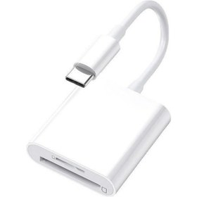 Resim Springsun Beyaz Tip-c Çok İşlevli Kart Okuyucu - Sd/tf 64gb Destekli - Kamera Fotoğraflarını Telefonla Paylaş, Plug & Play Adaptörü 