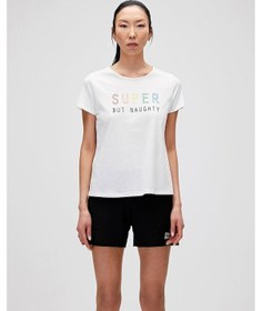 Resim Bad Bear Super Tee Kadın Tişört 21.03.07.009Off-White Beyaz 