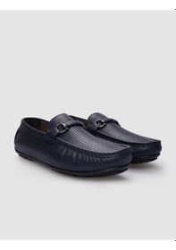 Resim Cabani %100 Hakiki Deri Lacivert Tokalı Erkek Loafer-lacivert Lacivert 