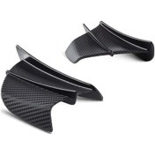 Resim Ranyeek Motosiklet Universal Spoiler Aerodinamik Kanat - Yamaha Suzuki Kawasaki Honda Uyumlu - Karbon Desenli Mat Fiber Gösterge 