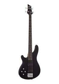 Resim Schecter C-4 Deluxe Solak Bas Gitar Satin Black 