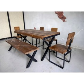 Resim deryawood Deryawood Masif Ahşap Yemek Masası Takımı 