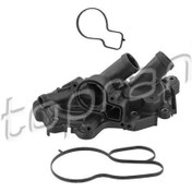 Resim TOPRAN TERMOSTAT GOVDESI TERMOSTATSIZ (VW CADDY 16- GOLF 13- POLO 15- AUDI A3 13- SEAT LEON 13- SKODA 