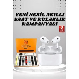 Resim Eco Port 7 Kordonlu Akıllı Saat ve Yeni Nesil Kulaklık Dokunmatik Ekran Android ve Ios Uyumlu 