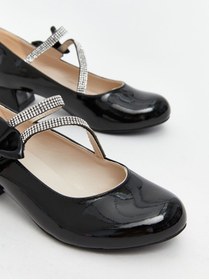 Resim LC Waikiki Özmarka Yeni Sezon Parlak Taşlı Kız Çocuk Topuklu Ayakkabı 