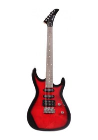 Resim Angel Aeg09-rd Transparent Wine Red Burst Elektro Gitar Şık Bordo Geçişli Renk Çift Humbucker 