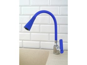 Resim Starseven Oynar Başlıklı Çelik Spiral Üzeri Silikon Kaplama Musluk Başlığı Kobra Fonksiyonlu Musluk - 