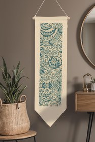 Resim William Morisse Duvar Halısı, Sanat Serisi Dekor, 100cm Kanvas Flama Askılı Duvar Örtüsü NO:727 - Renkli - 17 / 30 x 100 