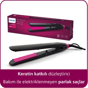 Resim Philips 3000 Serisi Saç Düzleştirici, Keratin Katkılı, ThermoProtect Teknolojisi, BHS375/00 