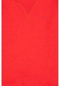 Resim U.S. Polo Assn. Erkek Çocuk Kırmızı Bisiklet Yaka Basic Sweatshirt 50313829-VR030 